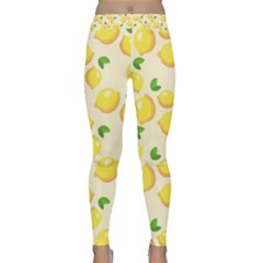 Lemons Pattern Classic Yoga Leggings by Nexatart