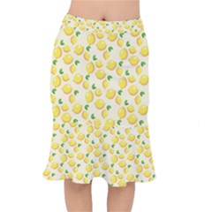 Lemons Pattern Mermaid Skirt by Nexatart