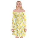 Lemons Pattern Off Shoulder Skater Dress View1