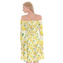 Lemons Pattern Off Shoulder Skater Dress View2