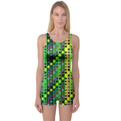 Patterns For Wallpaper One Piece Boyleg Swimsuit by Nexatart