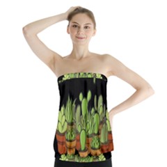 Cactus - Dont Be A Prick Strapless Top by Valentinaart