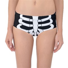 X Ray Mid-waist Bikini Bottoms by Valentinaart