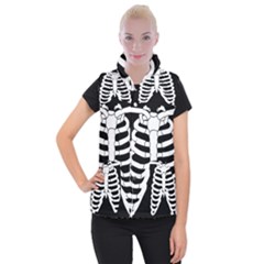 X Ray Women s Button Up Puffer Vest by Valentinaart