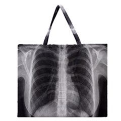 X Ray Zipper Large Tote Bag by Valentinaart