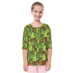 Cactus Kids  Quarter Sleeve Raglan Tee