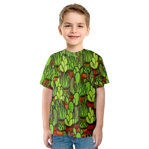 Cactus Kids  Sport Mesh Tee by Valentinaart