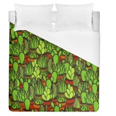 Cactus Duvet Cover (queen Size) by Valentinaart