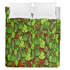 Cactus Duvet Cover Double Side (queen Size) by Valentinaart