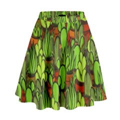 Cactus High Waist Skirt by Valentinaart