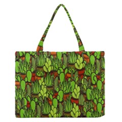 Cactus Medium Zipper Tote Bag by Valentinaart