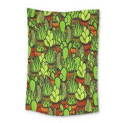 Cactus Small Tapestry by Valentinaart