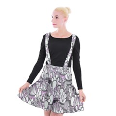 Cactus Suspender Skater Skirt by Valentinaart