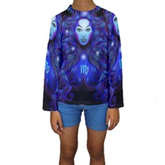 Sign Virgo Zodiac Kids  Long Sleeve Swimwear by Mariart