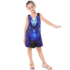 Sign Virgo Zodiac Kids  Sleeveless Dress by Mariart