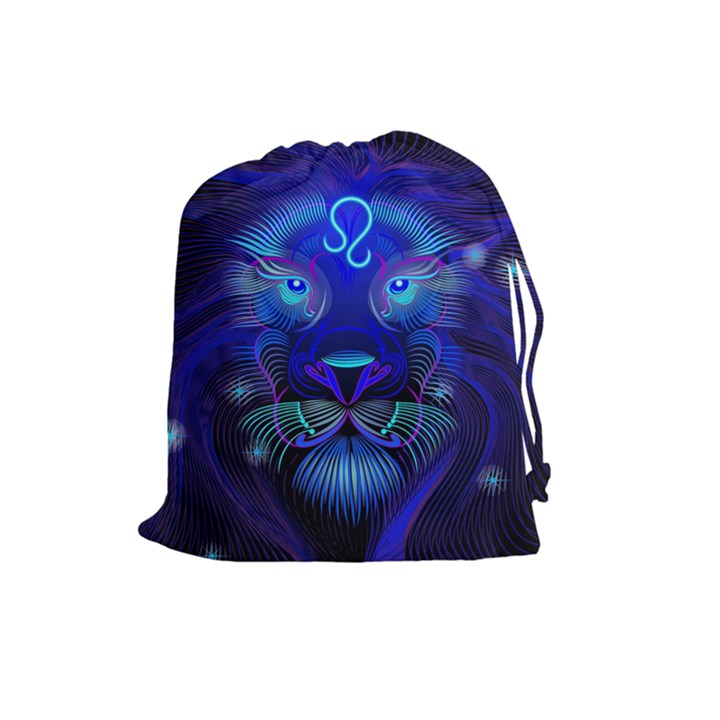 Sign Leo Zodiac Drawstring Pouches (Large) 