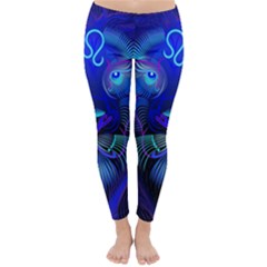 Sign Leo Zodiac Classic Winter Leggings by Mariart