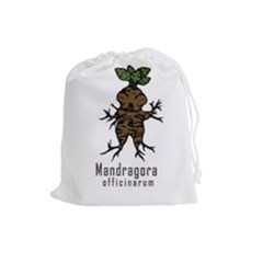 Mandrake Plant Drawstring Pouches (large)  by Valentinaart