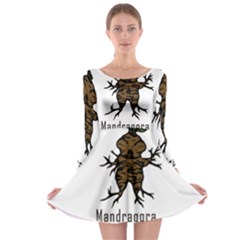 Mandrake Plant Long Sleeve Skater Dress by Valentinaart