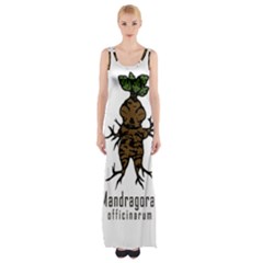 Mandrake Plant Maxi Thigh Split Dress by Valentinaart