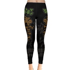 Mandrake Plant Leggings  by Valentinaart