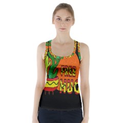 Cactus - Free Hugs Racer Back Sports Top by Valentinaart