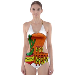 Cactus - Free Hugs Cut-out One Piece Swimsuit