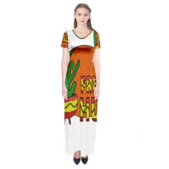 Cactus - Free Hugs Short Sleeve Maxi Dress