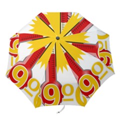 Thermometer Themperature Hot Sun Folding Umbrellas by Mariart