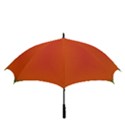 Scarlet Pimpernel Writing Orange Green Golf Umbrellas View3