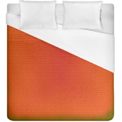 Scarlet Pimpernel Writing Orange Green Duvet Cover (king Size) by Mariart