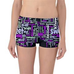 Writing Color Rainbow Sweer Love Reversible Bikini Bottoms by Mariart