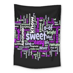 Writing Color Rainbow Sweer Love Medium Tapestry by Mariart