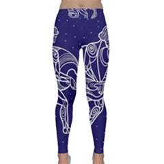 Aquarius Zodiac Star Classic Yoga Leggings by Mariart