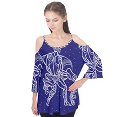 Aquarius Zodiac Star Flutter Tees