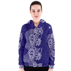 Aries Zodiac Star Women s Zipper Hoodie by Mariart