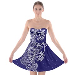 Aries Zodiac Star Strapless Bra Top Dress by Mariart