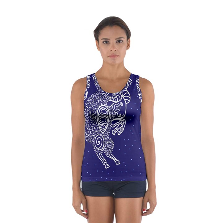 Aries Zodiac Star Women s Sport Tank Top 