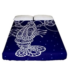 Cancer Zodiac Star Fitted Sheet (queen Size) by Mariart