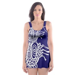 Cancer Zodiac Star Skater Dress Swimsuit by Mariart