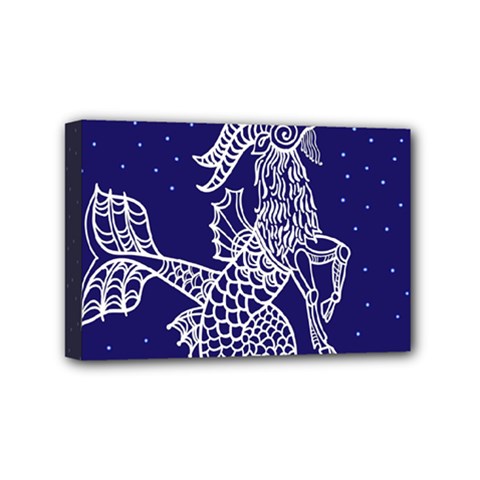 Capricorn Zodiac Star Mini Canvas 6  X 4  by Mariart