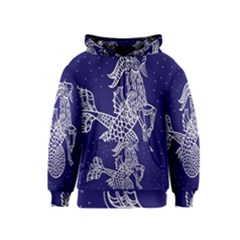 Capricorn Zodiac Star Kids  Zipper Hoodie by Mariart