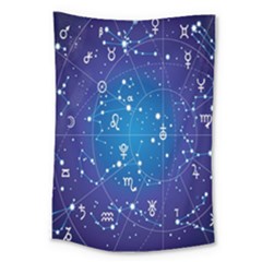 Astrology Illness Prediction Zodiac Star Large Tapestry by Mariart