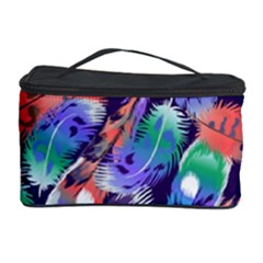 Bird Feathers Color Rainbow Animals Fly Cosmetic Storage Case by Mariart