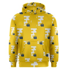 Fog Machine Fogging White Smoke Yellow Men s Pullover Hoodie by Mariart