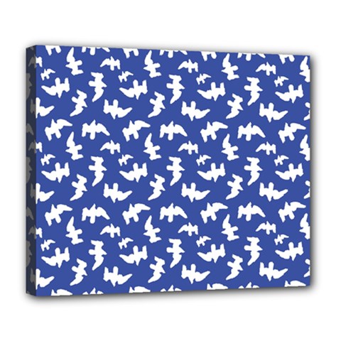 Birds Silhouette Pattern Deluxe Canvas 24  X 20   by dflcprintsclothing