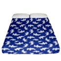 Birds Silhouette Pattern Fitted Sheet (California King Size) View1