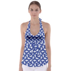 Birds Silhouette Pattern Babydoll Tankini Top by dflcprintsclothing