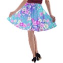 Flowers Cute Pattern A-line Skater Skirt View2