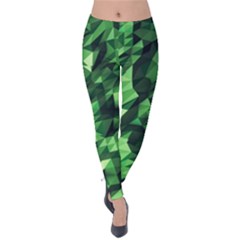 Green Attack Velvet Leggings